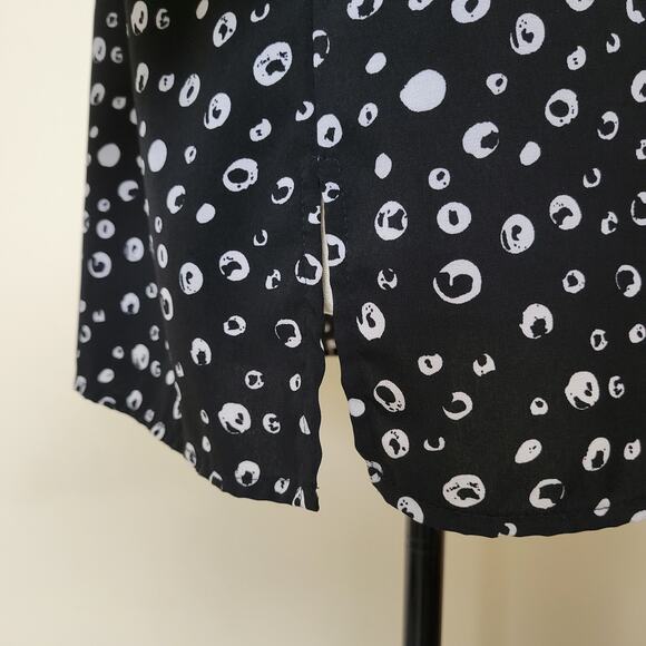 Kim Rogers Petite XL Button Up Blouse Collar Long Roll Tab Sleeve Breast Pockets - Picture 10 of 16